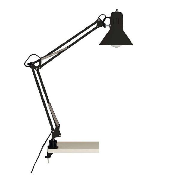 Lampe de bureau HOBBY articulée style architecte – noire – E27